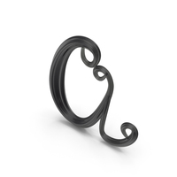 Black Glass Letter A PNG & PSD Images