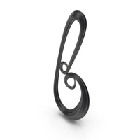 Black Glass Letter B PNG & PSD Images