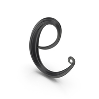 Black Glass Letter E PNG & PSD Images