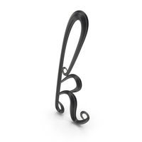 Black Glass Letter K PNG & PSD Images