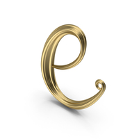 Gold Letter E PNG & PSD Images