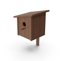 Dark Wood Birdhouse PNG & PSD Images
