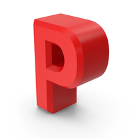 Red Letter P PNG & PSD Images