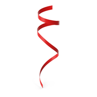 Red Curly Ribbon PNG & PSD Images