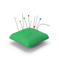 Green Pin Cushion And Needles PNG & PSD Images