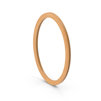 Wooden Oval Picture Frame PNG & PSD Images