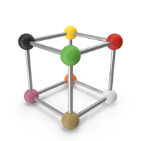 Molecular Cube Colorful PNG & PSD Images