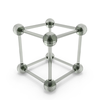 Molecular Cube Glass PNG & PSD Images
