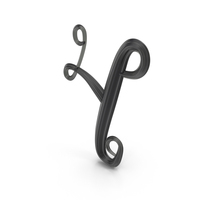 Black Glass Number 4 PNG & PSD Images