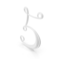 Monochrome Number 5 PNG & PSD Images