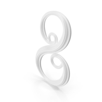 Monochrome Number 8 PNG & PSD Images