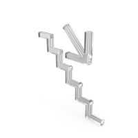 Glass Stairs Down Right PNG & PSD Images