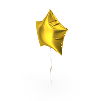 Balloon Star Gold PNG & PSD Images