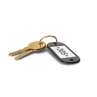 Gold Hotel Room Keys PNG & PSD Images