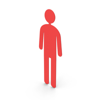 Red Paper Male Figure PNG & PSD Images