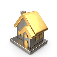 Cartoon House Silver PNG & PSD Images