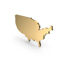 Gold Map Symbol PNG & PSD Images
