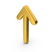 Gold Arrow Up PNG & PSD Images