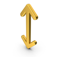 Gold Arrow Up аnd  Down PNG & PSD Images