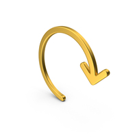 Gold Arrow Recycle PNG & PSD Images