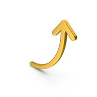 Gold Arrow Up PNG & PSD Images