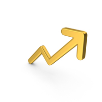 Gold Arrow Up PNG & PSD Images