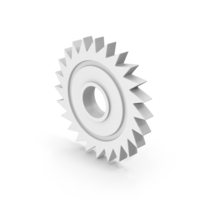 White Gear PNG & PSD Images
