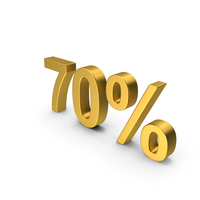 70 Percent Gold PNG & PSD Images