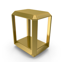 Gold Side Table PNG & PSD Images