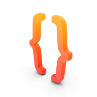 Curly Brackets Symbol PNG & PSD Images