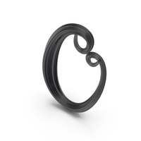 Black Glass Letter O PNG & PSD Images
