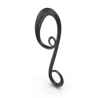 Black Glass Letter Q PNG & PSD Images