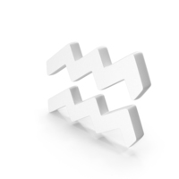 White Aquarius Zodiac Sign PNG & PSD Images
