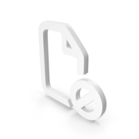 White Cancel File Icon PNG & PSD Images