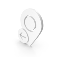 White Exit From Location Icon PNG & PSD Images