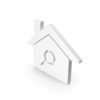White Home Search Icon PNG & PSD Images