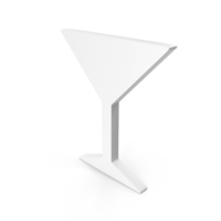 White Martini Glass Icon PNG & PSD Images