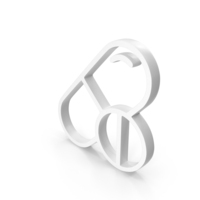White Tablet Capsule Icon PNG & PSD Images