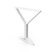 White Martini Glass Outline Icon PNG & PSD Images