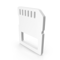 White SD Card Icon PNG & PSD Images