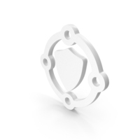 White Seo Security Protection Icon PNG & PSD Images