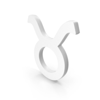 White Taurus Zodiac Sign PNG & PSD Images