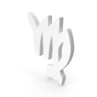 White Virgo Zodiac Sign PNG & PSD Images