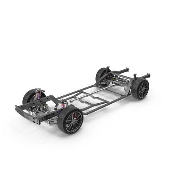 Car Chassis With Suspension And Wheels PNG & PSD Images