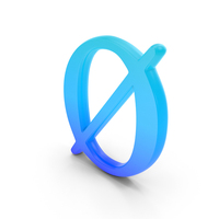 Empty Set Math Symbol Glowing PNG & PSD Images