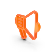 Megaphone Symbol Glowing PNG & PSD Images