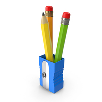CARTOON PENCIL SHARPENER BLUE PNG & PSD Images