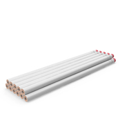 Pencils Mockup Type  Section  Pose  Silver Pink Erasor White Body PNG & PSD Images