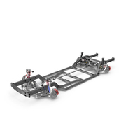 Vehicle Chassis with Independent Suspension System PNG & PSD Images