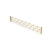 Gold Barbed Wire PNG & PSD Images